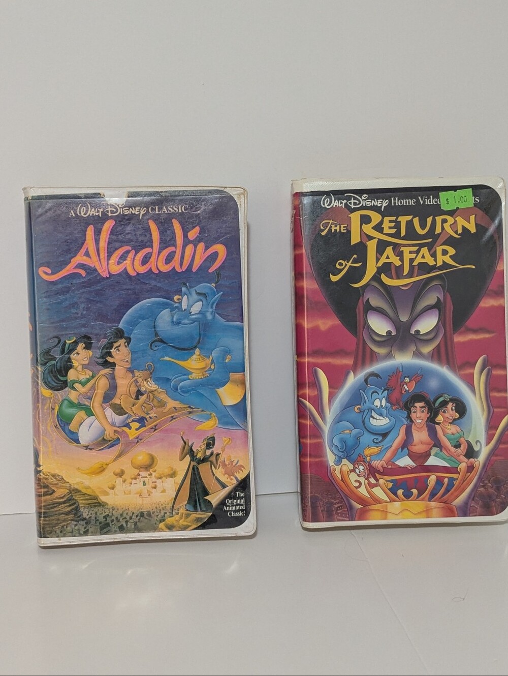 Disney Aladdin & The Return of Jafar VHS Bundle | Black Diamond Era Vintage